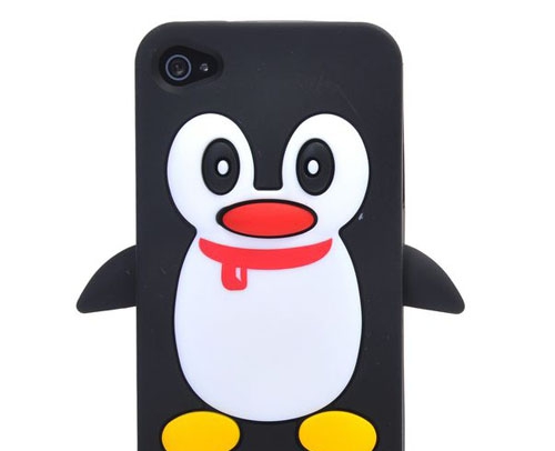Hier erhalten Sie eine hochwertige Silikonhülle im Pinguin Look für das iPhone 4 und 4S. Die Hülle verfügt über ein sehr detailliertes Design, da die Füsse, Nase und die Augen erhaben sind. Alle Anschlüsse bleiben weiterhin frei zugänglich. Die Hülle iPhone 4 4S Silikon Case Hülle Pinguin - Schwarz