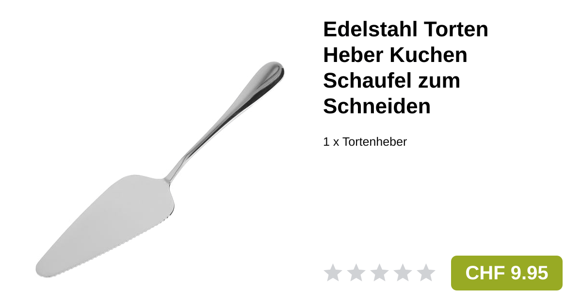 Edelstahl Torten Heber Kuchen Schaufel zum Schneiden