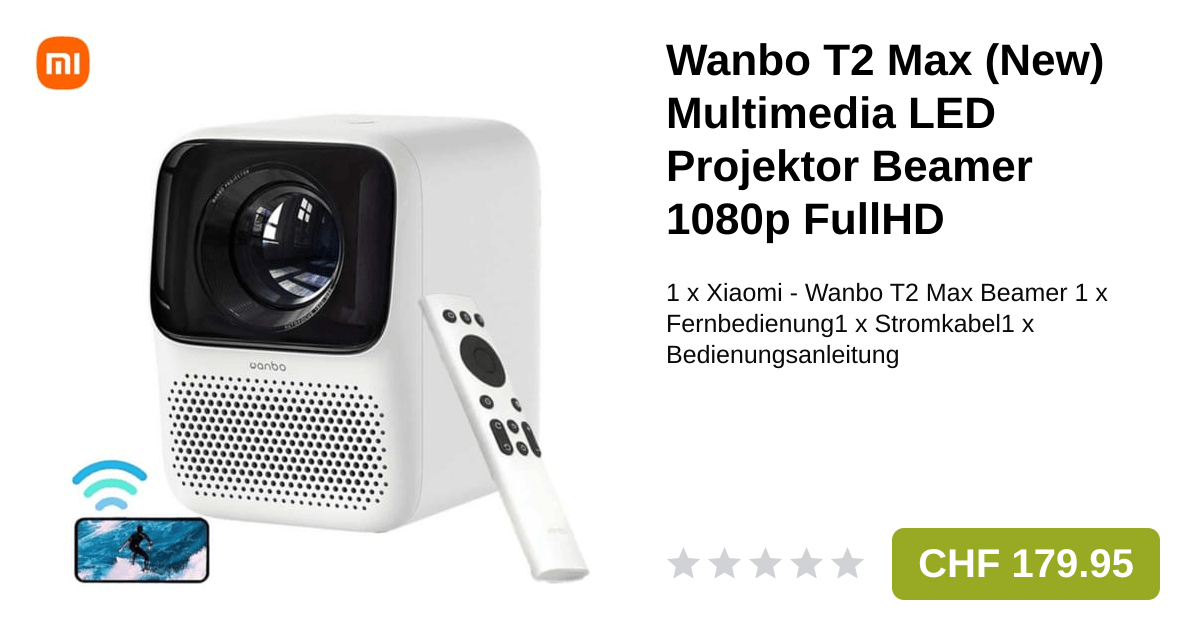 Xiaomi Wanbo T2 Max Multimedia LED Projektor Beamer