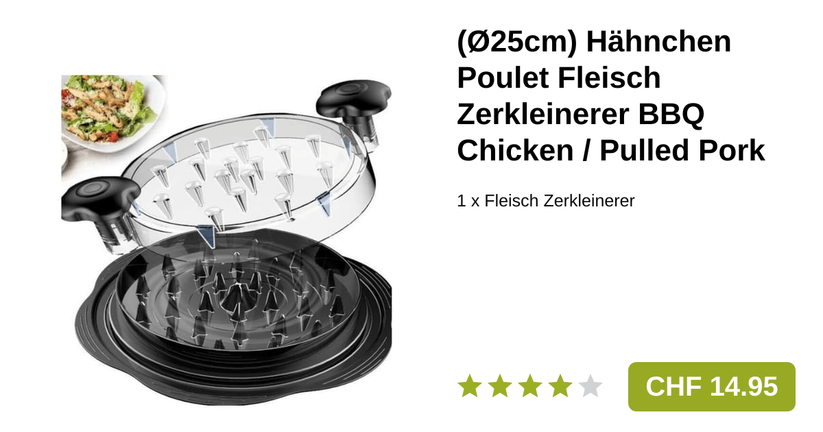 Hähnchen Fleisch Zerkleinerer BBQ Pulled Pork Grinder
