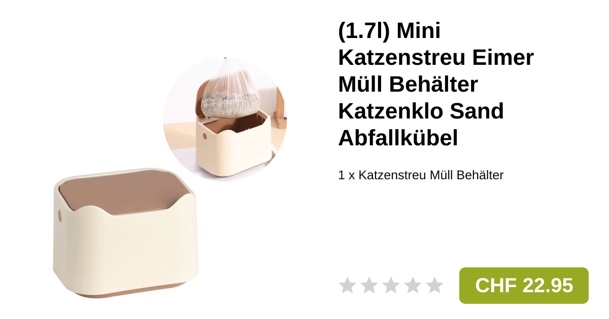 1.7l Mini Katzenstreu Eimer Mll Behlter Katzenklo