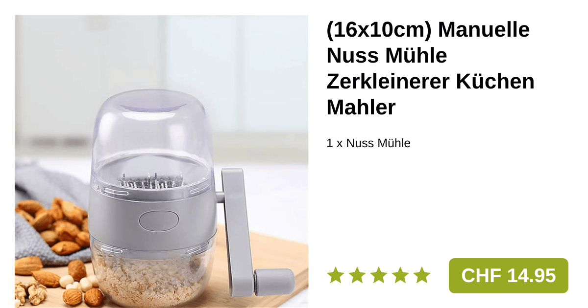 Manuelle Nuss Mühle Zerkleinerer Küche für Knoblauch