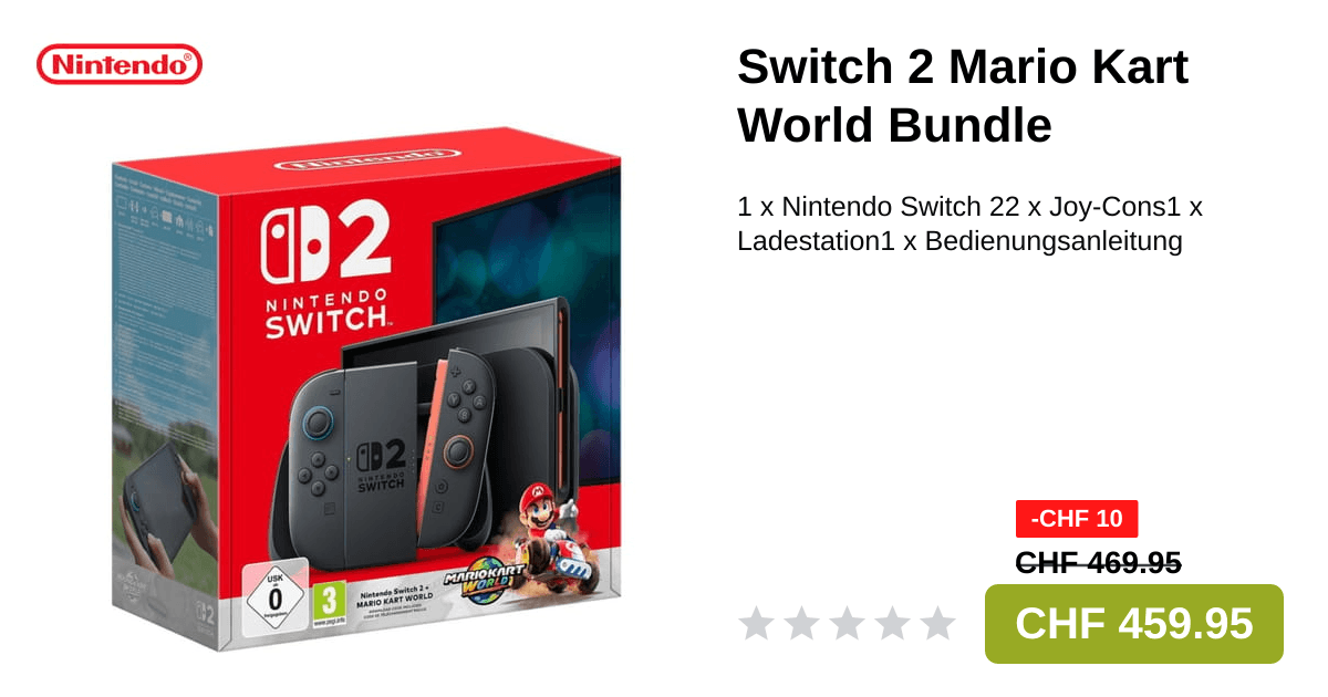 Nintendo Switch 2 Konsole Bundle + Mario Kart World