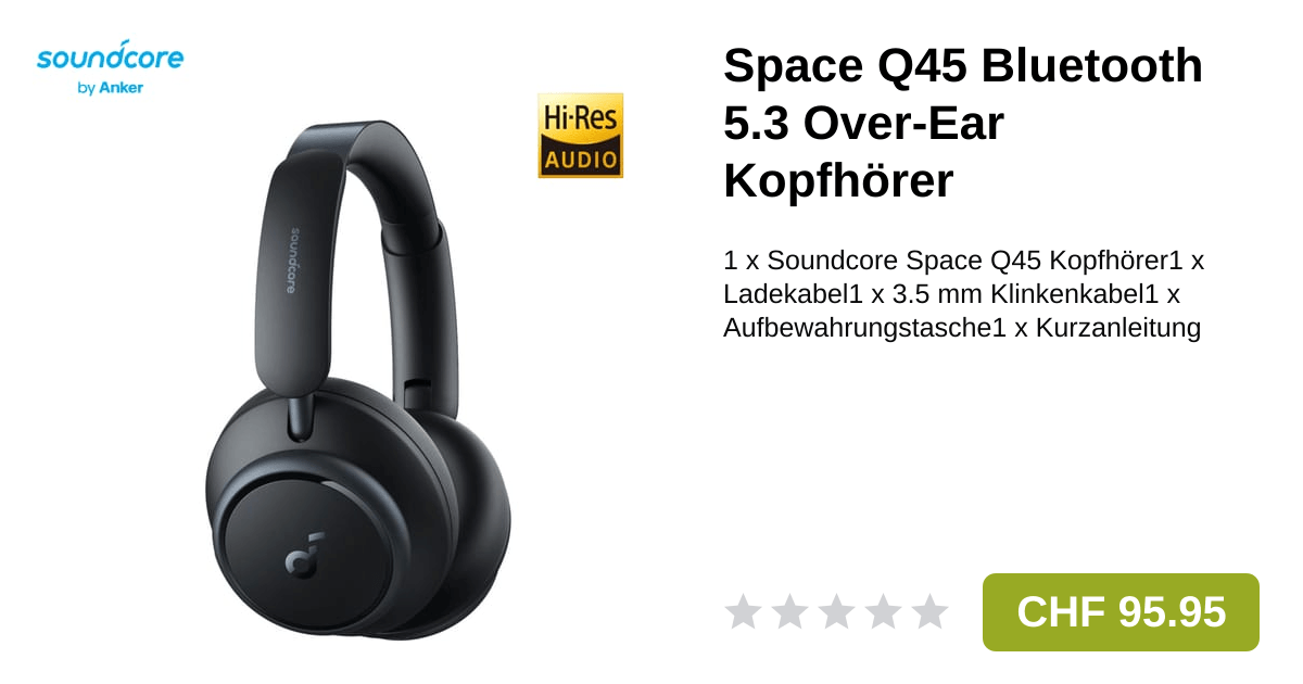 Soundcore by Anker Space Q45 TWS Over-Ear Kopfhörer