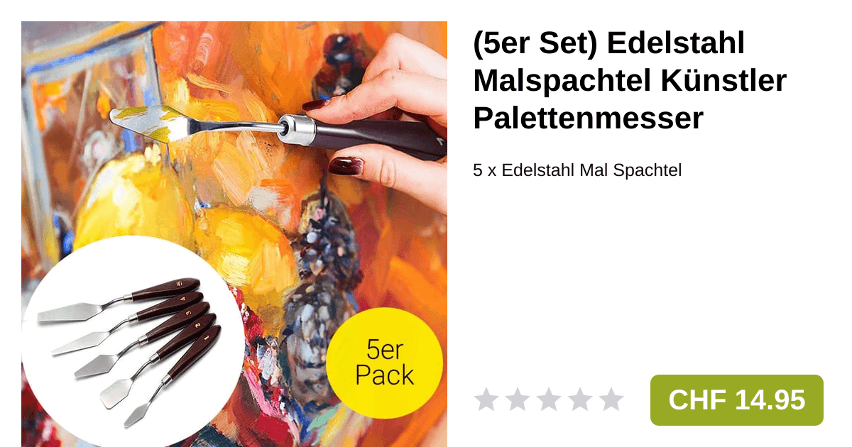 7 Edelstahl Maler Set Spachtelset Malspachtel Spachtel Acrylmalerei Malmesser 7 Edelstahl Maler Set Spachtelset Malspachtel Spachtel Acrylmalerei Malmesser