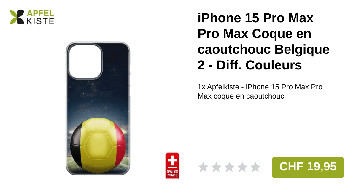 Apfelkiste IPhone 15 Pro Max Pro Max Coque En Caoutchouc Belgique 2 Apfelkiste IPhone 15 Pro Max Pro Max Coque En Caoutchouc Belgique 2