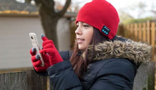 Bluetooth Wintermützen mit eingebautem Kopfhörer bestellen