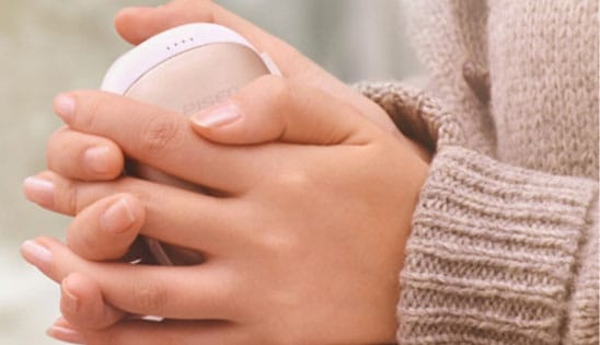 Power Bank mit integriertem Handwärmer