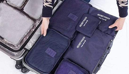 Reisegepäck clever packen mit unseren Koffer Organizer und Kleidertaschen