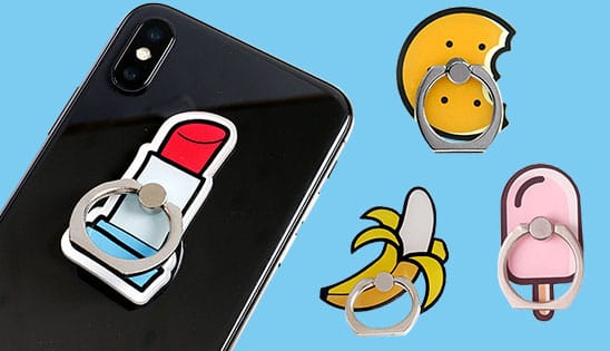 Lustige Finger Griff Halterungen für Smartphone & Tablet