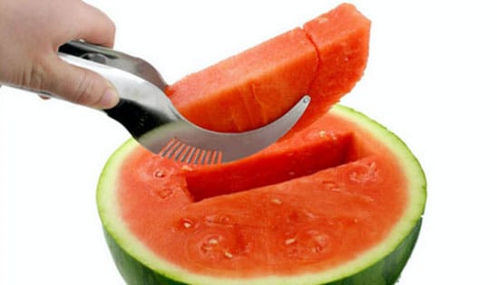 Praktischer Melonen Schneider aus Edelstahl
