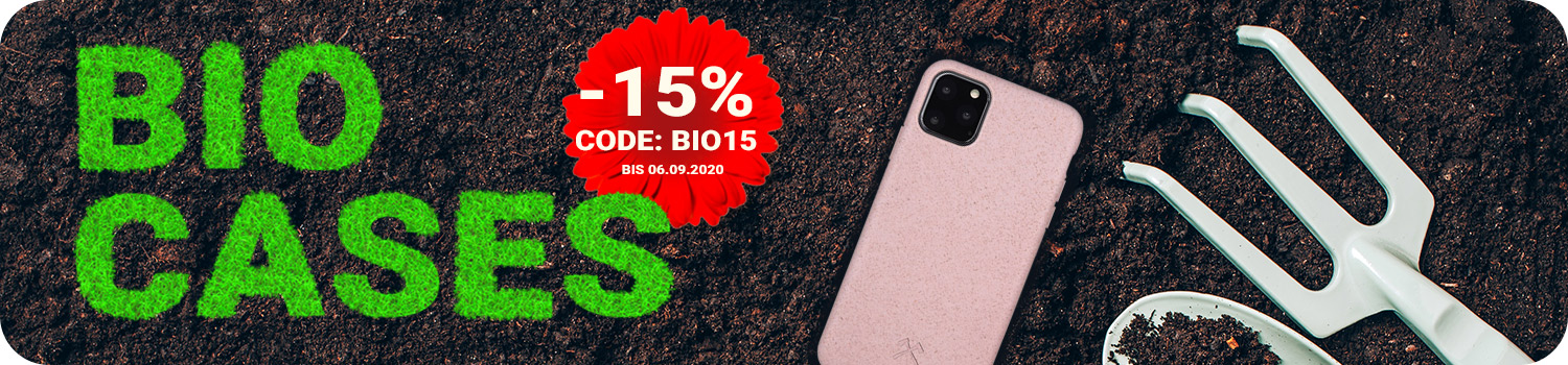 Jetzt 15% auf Deine Bio Schutzhülle sparen!