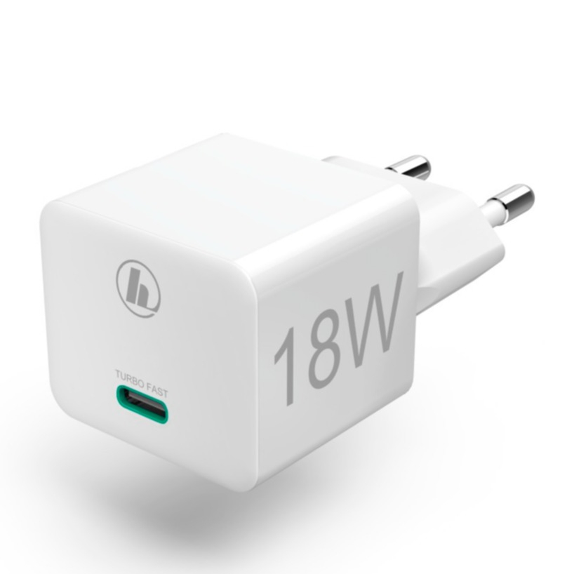 Image of Hama - (18W) Turbo Fast USB C Power Delivery Mini Netzladegerät Quick Charge 3.0 (00188350) - Weiss bei Apfelkiste.ch