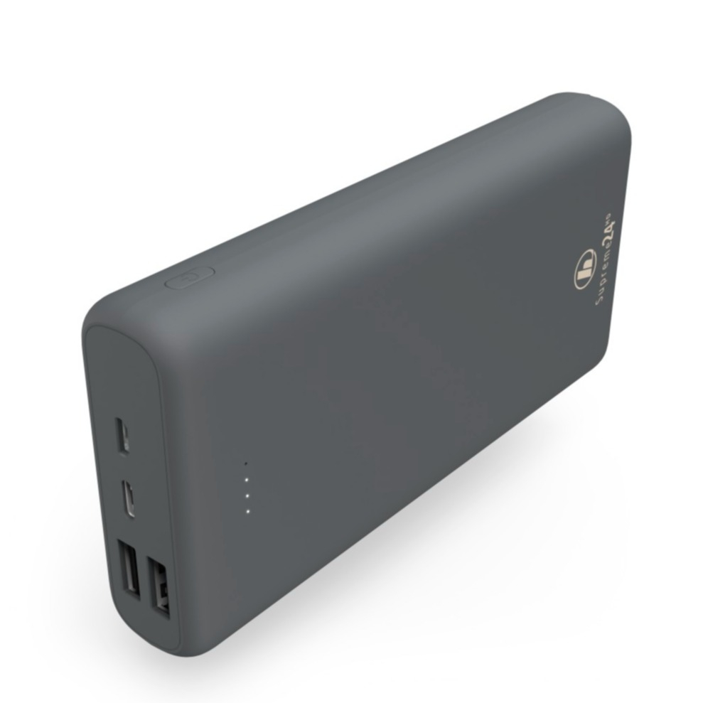 Image of Hama - (89W) 24000mAh Supreme Power Pack 24HD Fast Charge Ladegerät USB C / Dual USB A Power Bank mit LED Anzeige (00187293) - Grau bei Apfelkiste.ch