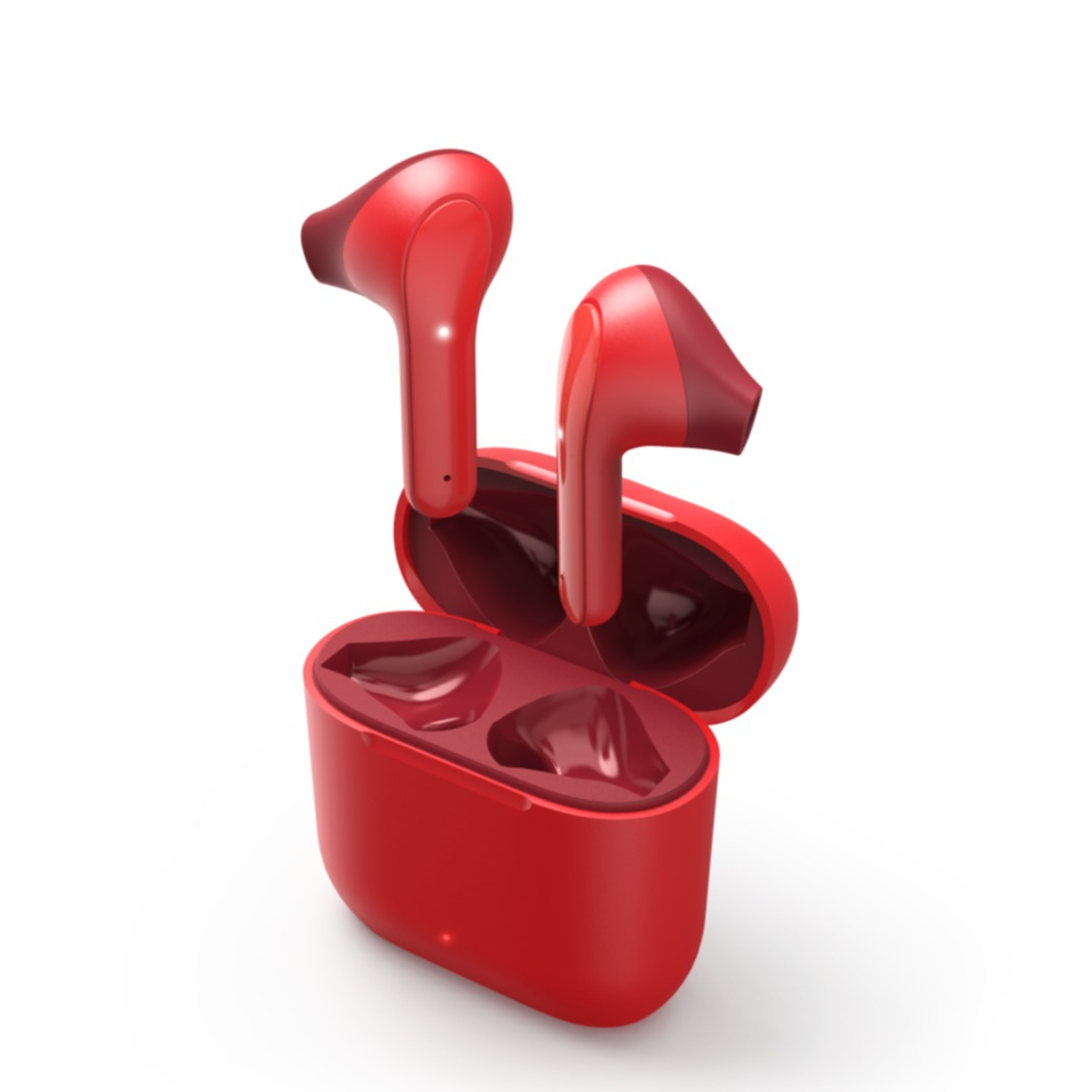 Image of Hama - Freedom Light True Wireless Bluetooth 5.1 In Ear Kopfhörer inkl. Ladecase (00184075) - Rot bei Apfelkiste.ch