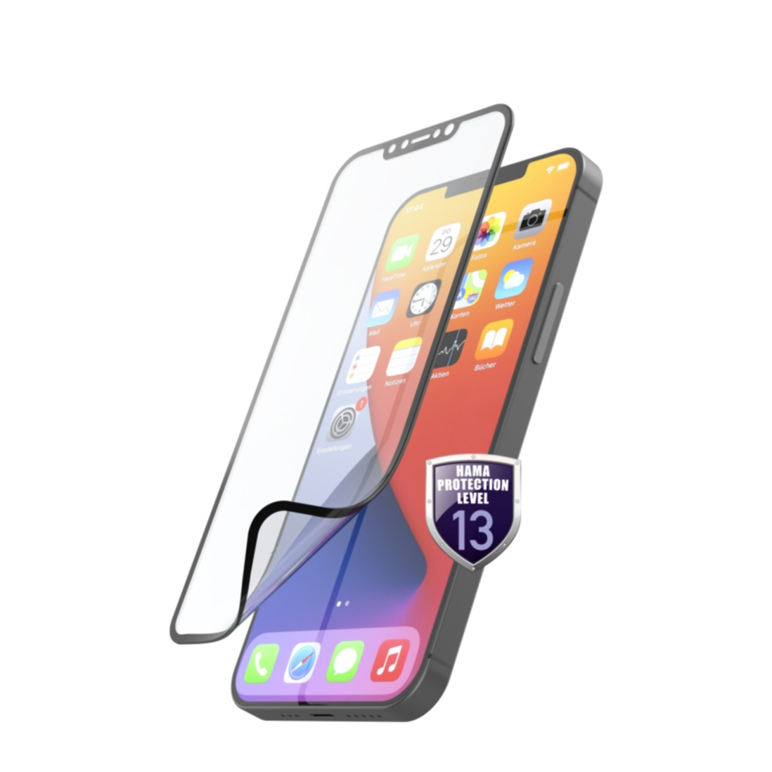 Image of Hama - iPhone 12 / iPhone 12 Pro Hybrid Panzerglas Display Schutzfolie Hiflex + Montagehilfe Case Friendly 0.3mm (00195531) bei Apfelkiste.ch