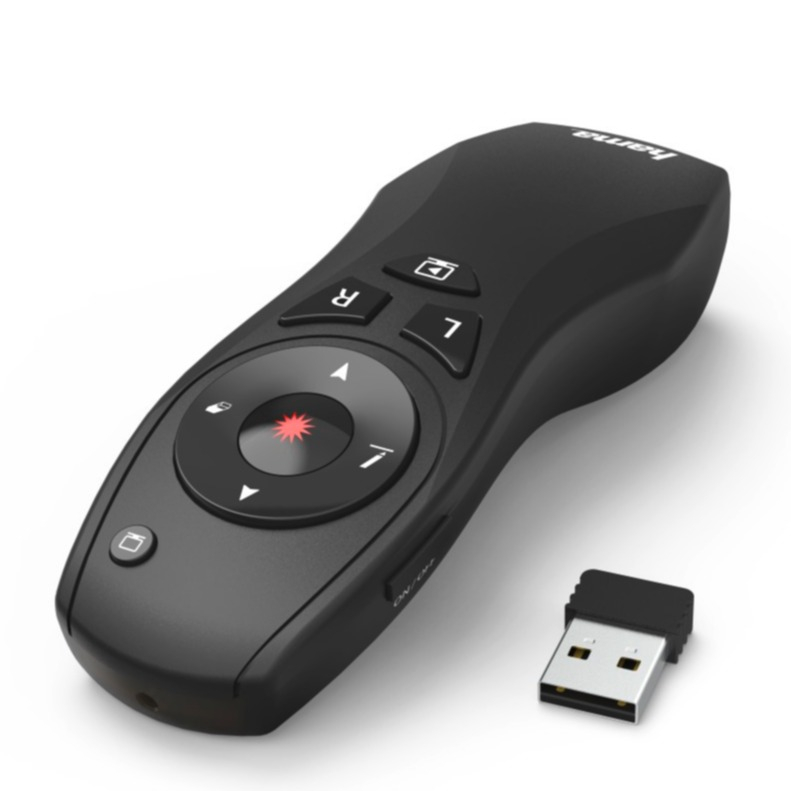 Image of Hama - X-Pointer 6in1 Wireless Presenter Spot Pointer Präsentationshilfe Remote Fernbedienung + Laserpointer bis 15m und Air Maus (00139916) bei Apfelkiste.ch