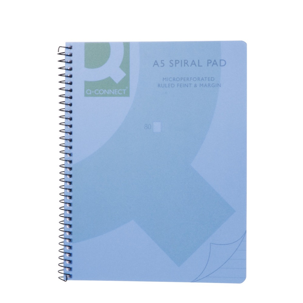 A5 Project Book Lined Spiral 250 Page Paper Tabbed