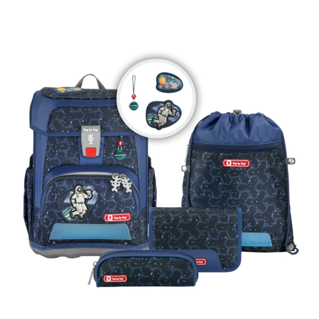 Image of Step by Step - Cloud Schulranzen Set Kinder Schulrucksack (00183686) - Star Astronaut bei Apfelkiste.ch