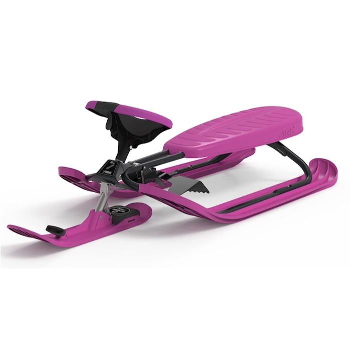 STIGA (120x52cm) Snow Racer Curve Ski Schlitten Pink