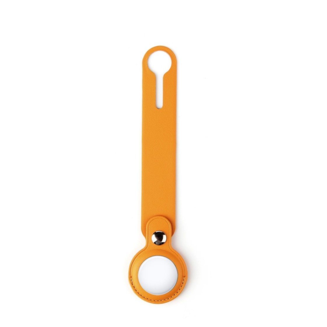 Image of Changee - Anhänger für Apple AirTag Echtleder Case Hülle Schlüsselanhänger - Gelb bei Apfelkiste.ch