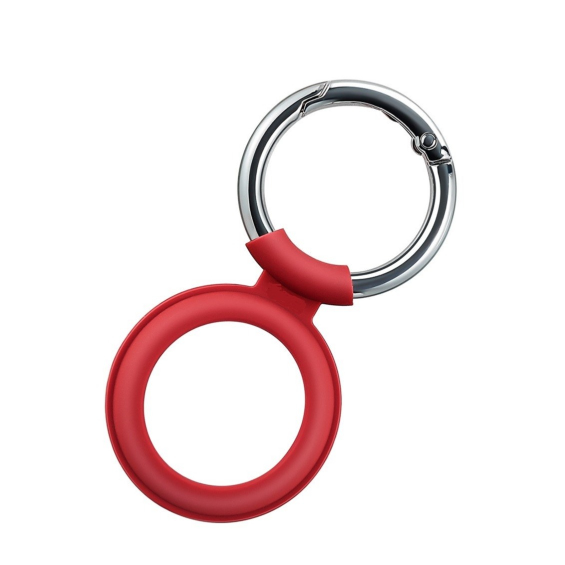 Image of Apple AirTag Anhänger Silikon Hülle Schlüsselanhänger mit Schlüsselring - Rot bei Apfelkiste.ch