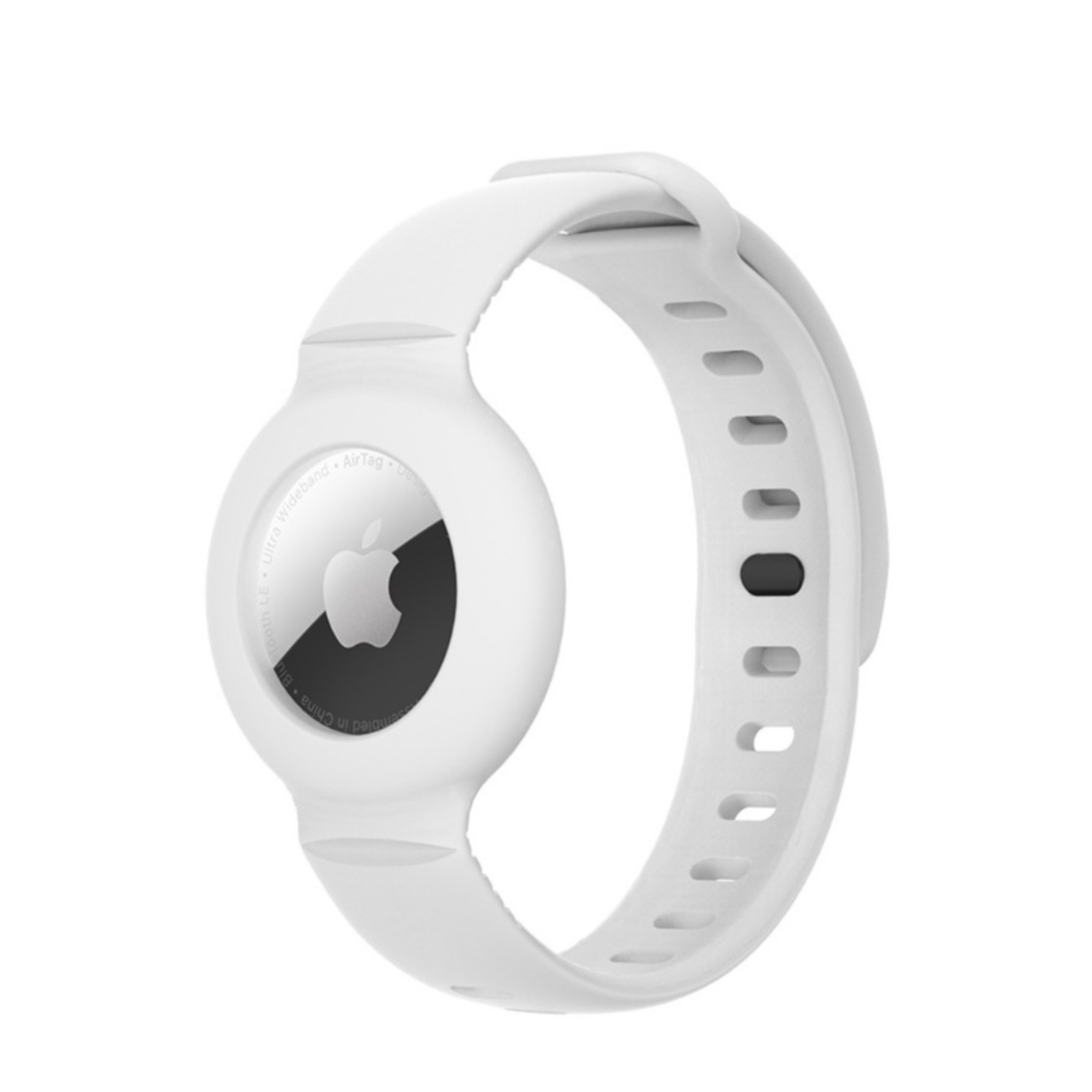 Image of (Gr. XS) Apple AirTag Silikon Sport Armband (Gelenkumfang 140-220mm) - Weiss bei Apfelkiste.ch