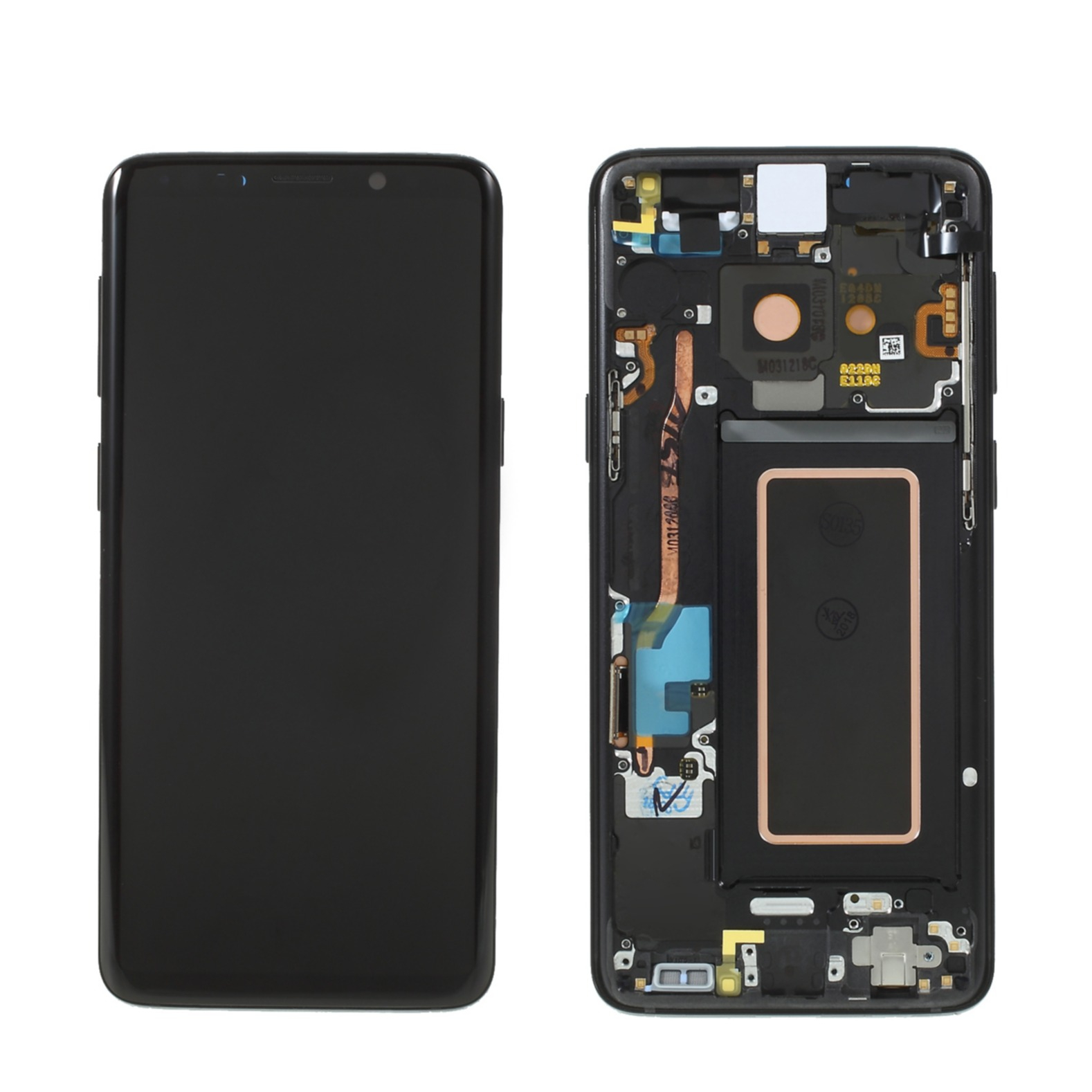 Image of (OEM) Samsung Galaxy S9 Ersatzdisplay (Digitizer, LCD, Rahmen) - Schwarz bei Apfelkiste.ch