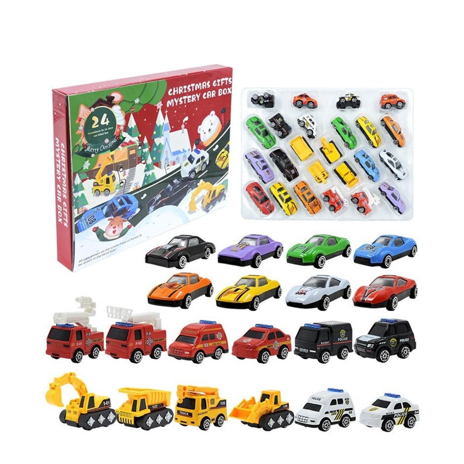 Adventskalender Geschenk Spielzeug Auto Fahrzeuge