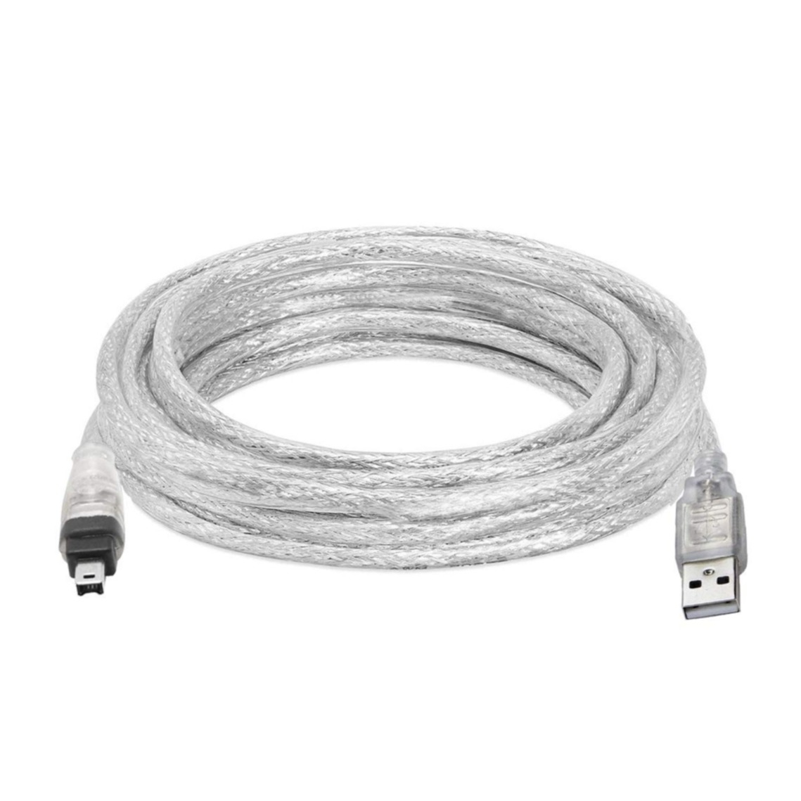 Image of (1.5m) USB A auf Firewire IEEE 1394 4 Pol Adapter Kabel für Sony DCR-TRV75E DV - Silber bei Apfelkiste.ch