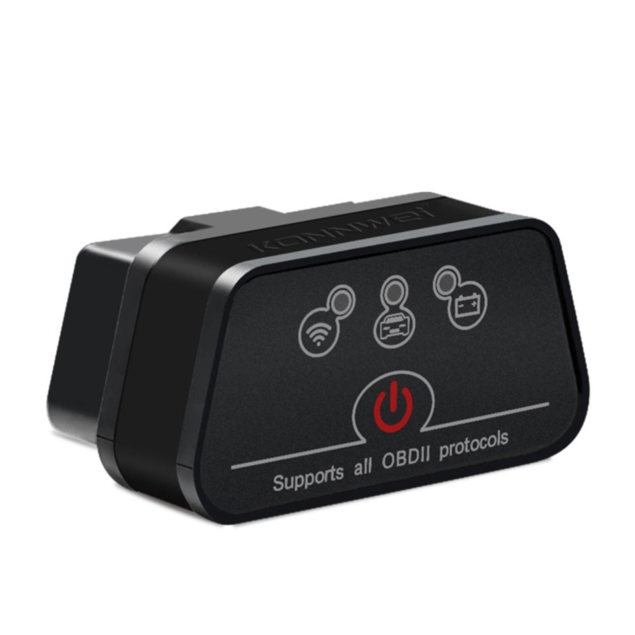 Image of (1.5V) Universal Mini Bluetooth Auto KFZ Diagnose Scanner Motor Fehlercode Auslesegerät für Android (OBDII) - Schwarz bei Apfelkiste.ch