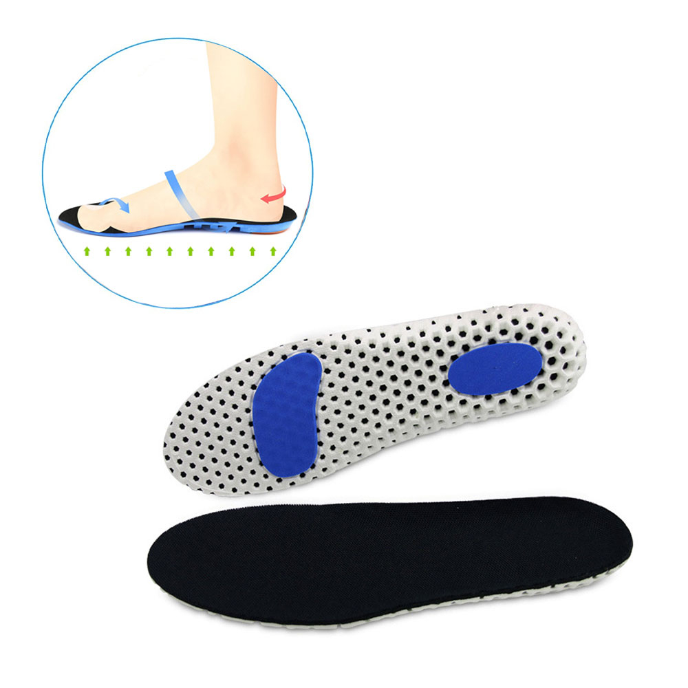 Image of (1 Paar) Gr. 35-39 Schuhsolen Orthopädische Einlegesohlen Fuss Stütze Ergonomische Wölbung - Weiss / Schwarz bei Apfelkiste.ch