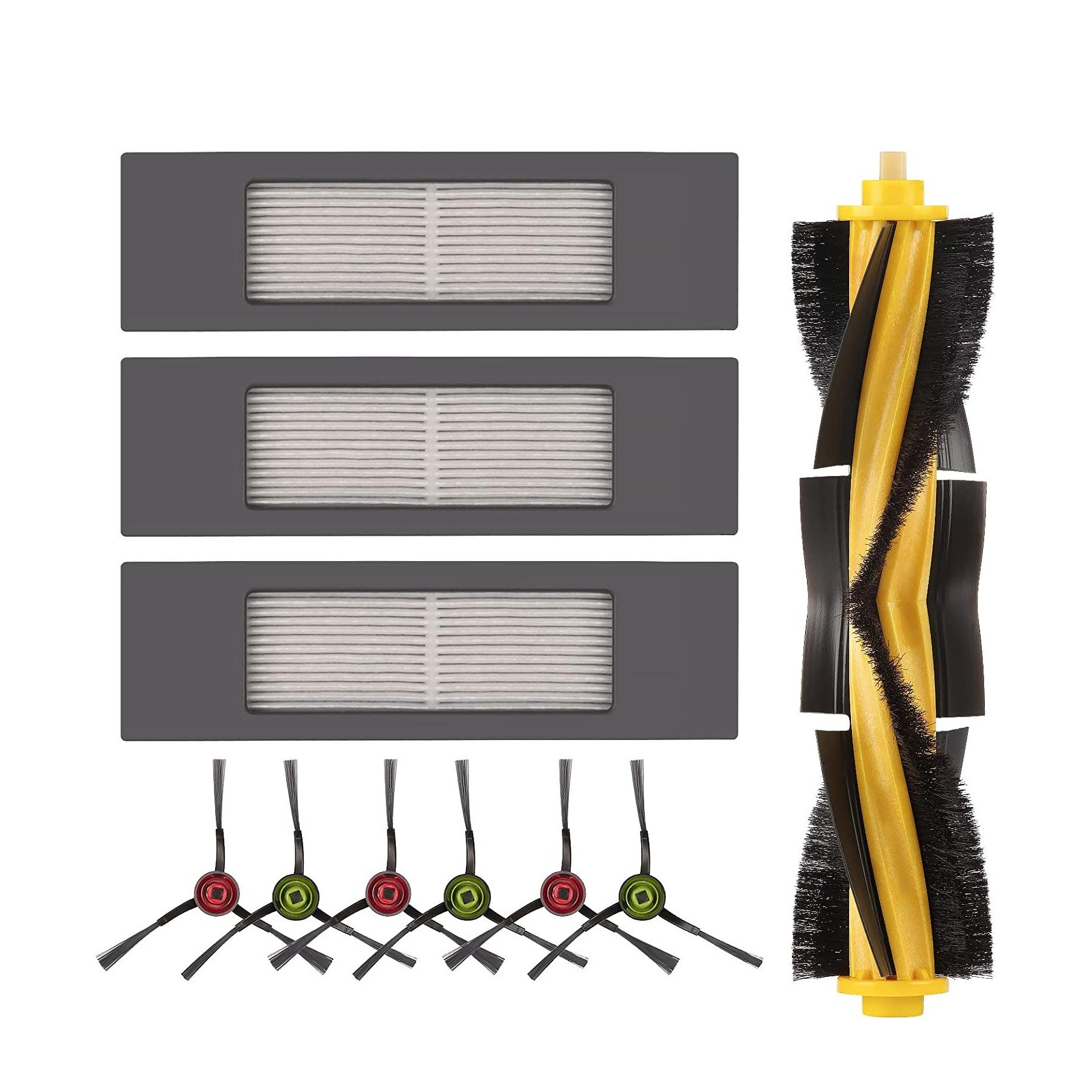 Image of (10-tlg. Set) Ersatz Bürsten + Filter Reinigungs Pads Werkzeug Kit Ecovacs Deebot Ozmo Staubsauger Roboter bei Apfelkiste.ch