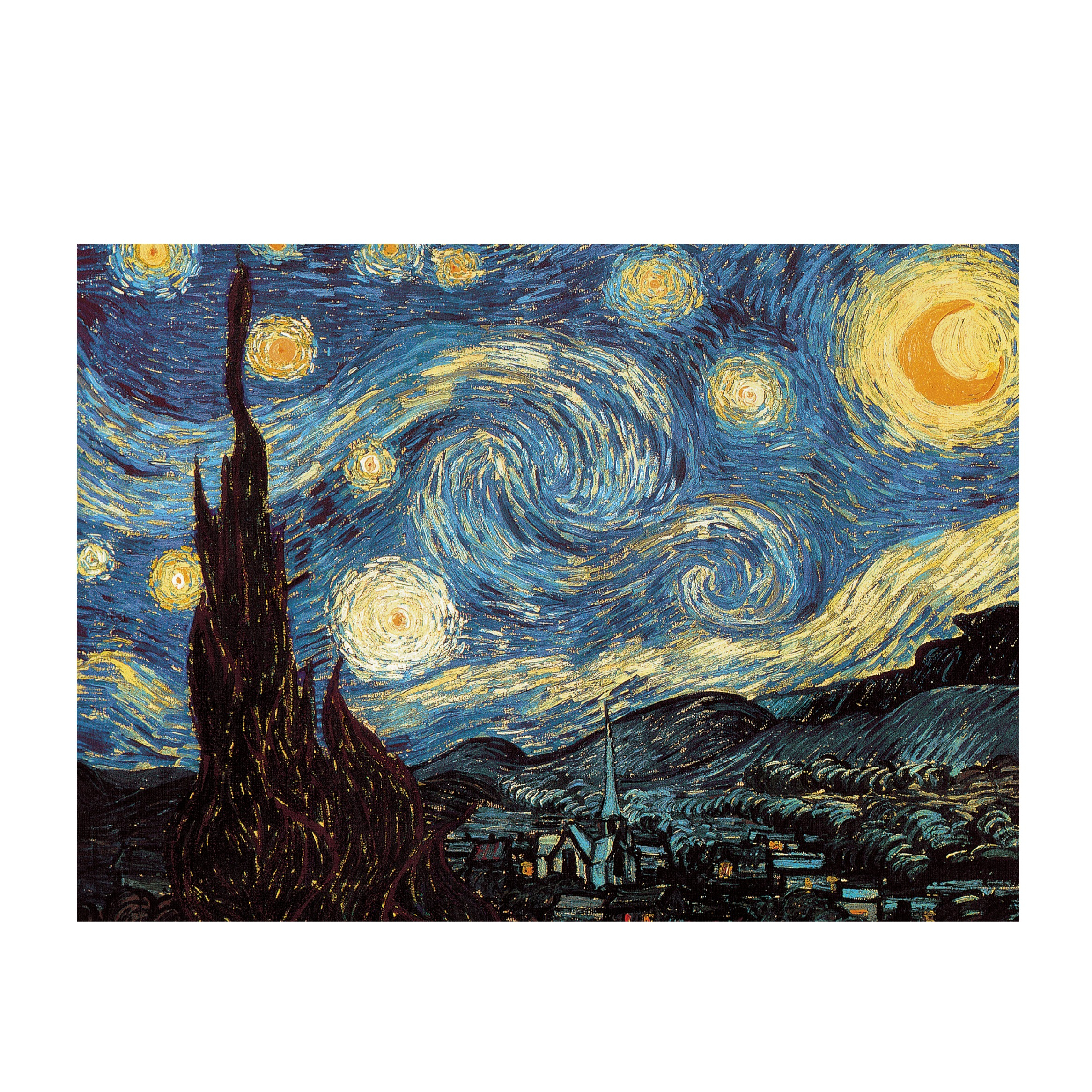 Image of (1000 Teile) 50x70cm Aquarell Puzzle Lege Spiel Home Deko für Erwachsene / Kinder - Sternennacht bei Apfelkiste.ch