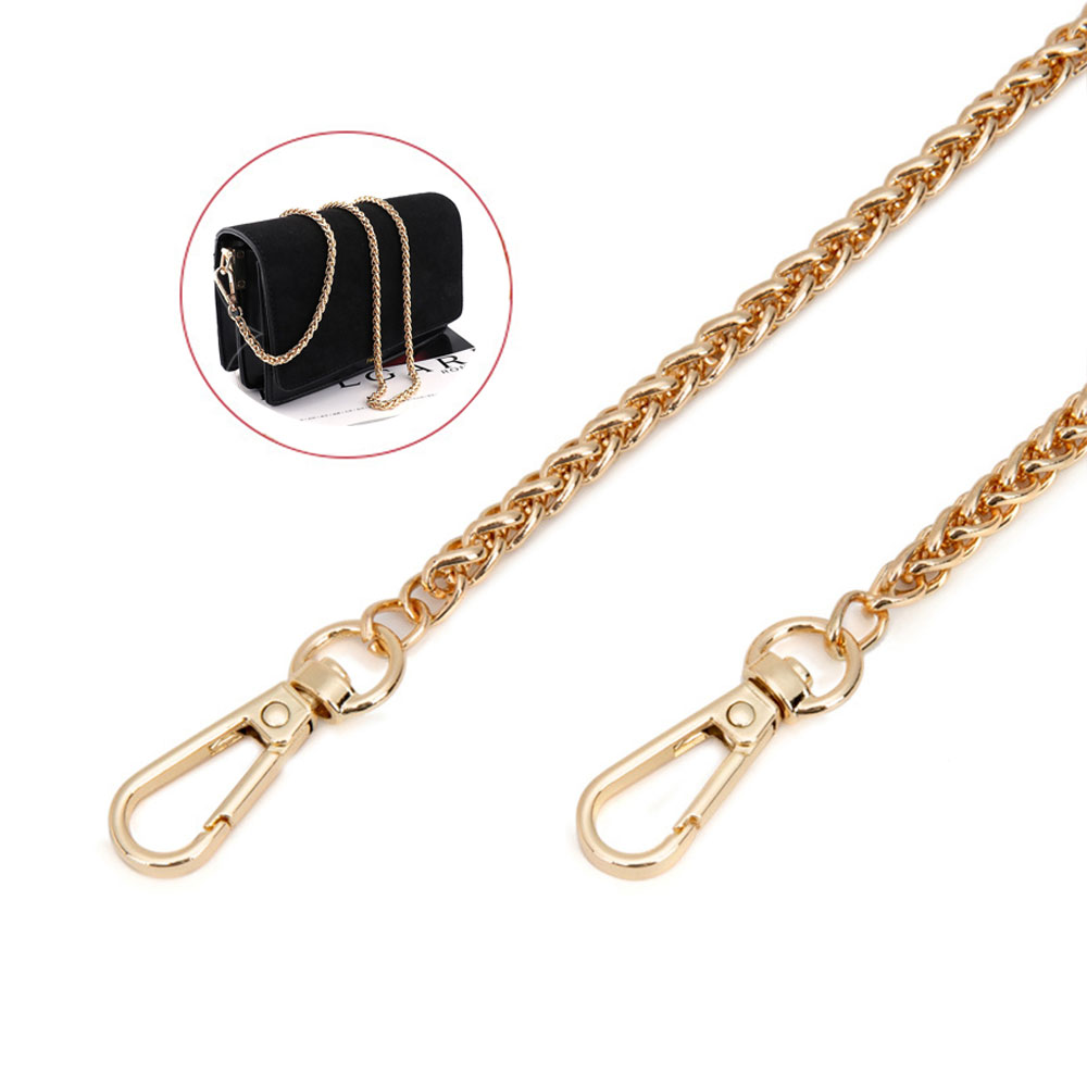 Image of (100cm) Ersatz Schultergurt Handtaschen Metall Riemen Kette Schmal - Gold bei Apfelkiste.ch