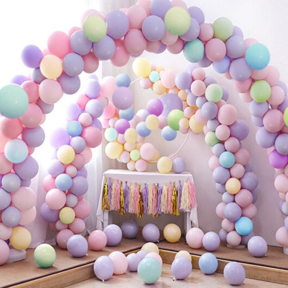 Perlmutt-blaue Latex-Geburtstagsballons – 30 Cm, 5er-Pack, Mit „Happy Birthday“-Aufdruck
