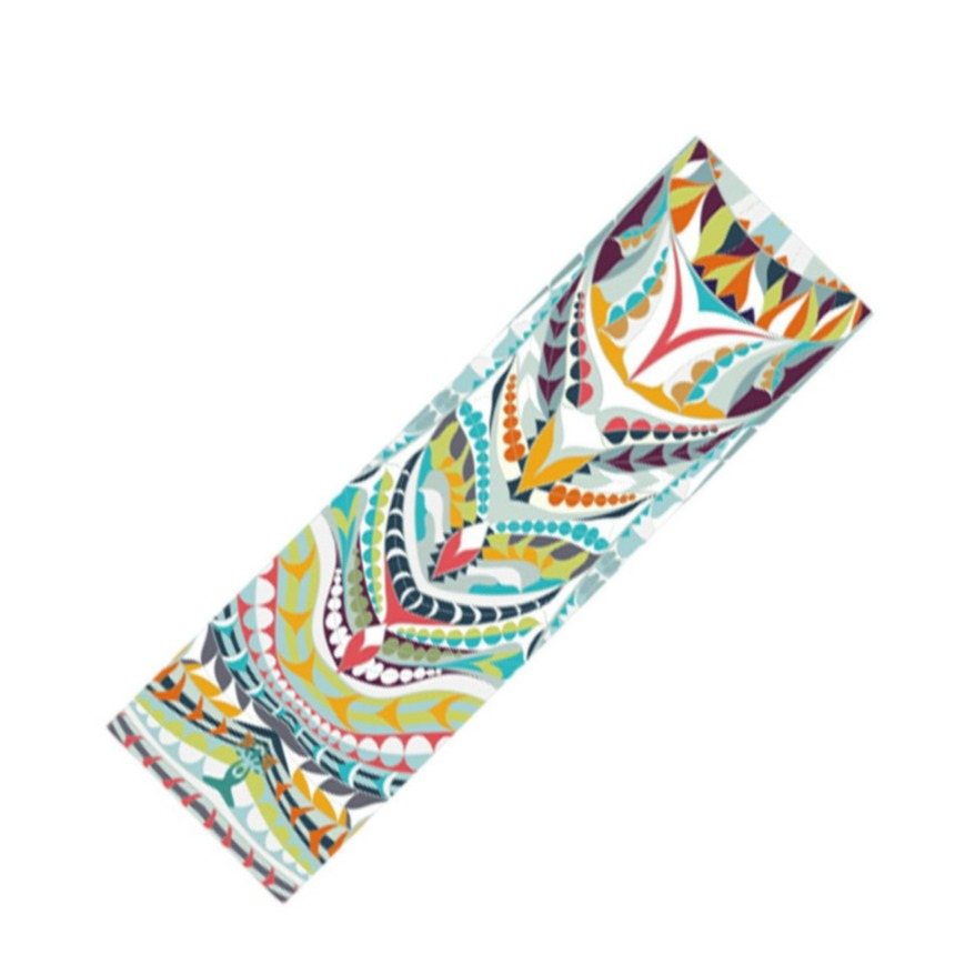 Image of (100x30cm) Fitness Sport Mikrofaser Handtuch für Workout / Yoga / Wandern / Reisen - Muster Bunt bei Apfelkiste.ch