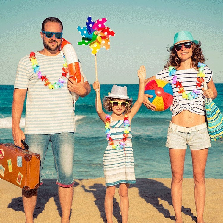 Hawaiianische Lei-Halskette – 45,7 Cm, Bunt – 6 Stück Im Set – Perfekt Für Strand-Partys & Kostüme