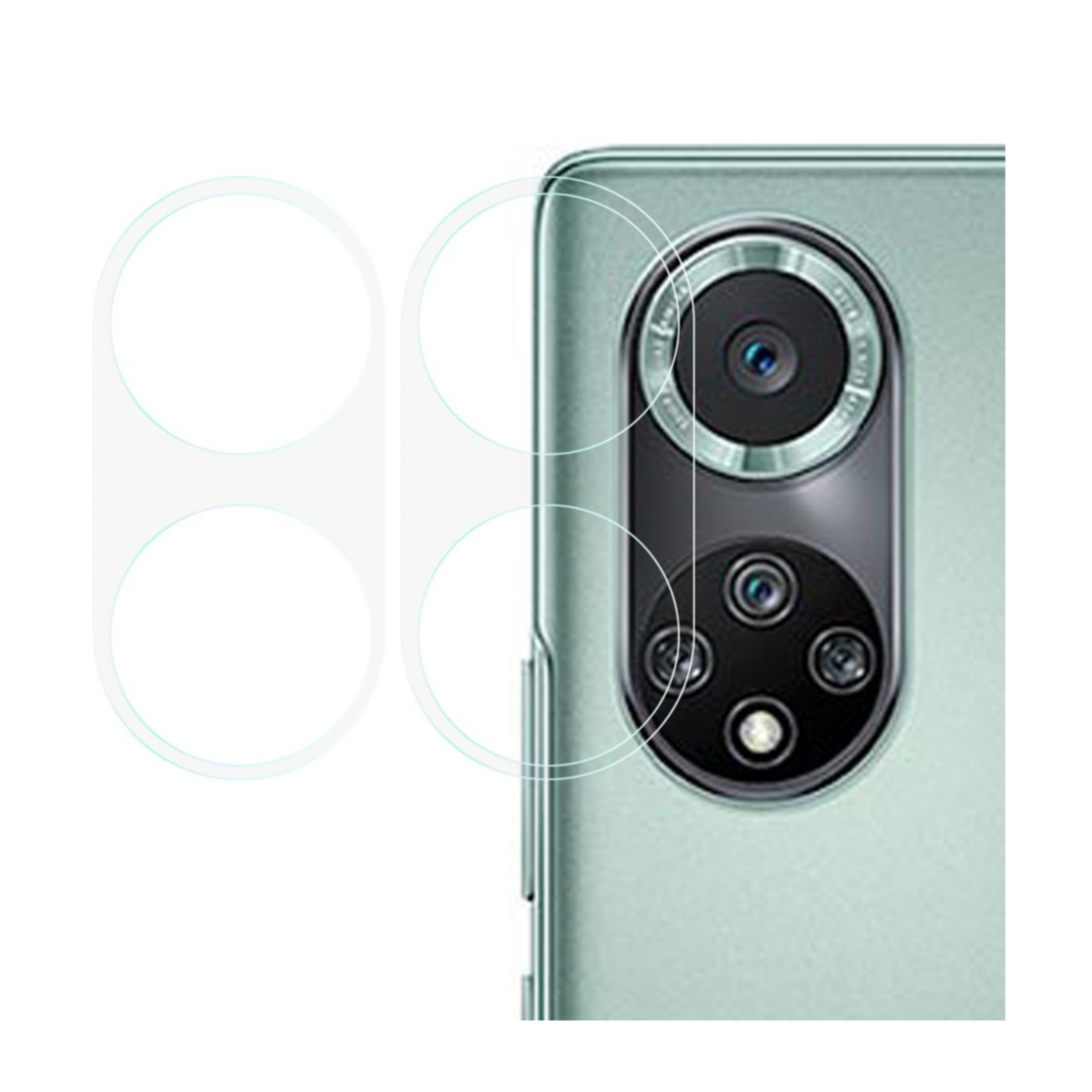 Image of (2er Set) Huawei Nova 9 Pro / Honor 50 Pro Kamera Panzer Glas 0.2 mm bei Apfelkiste.ch