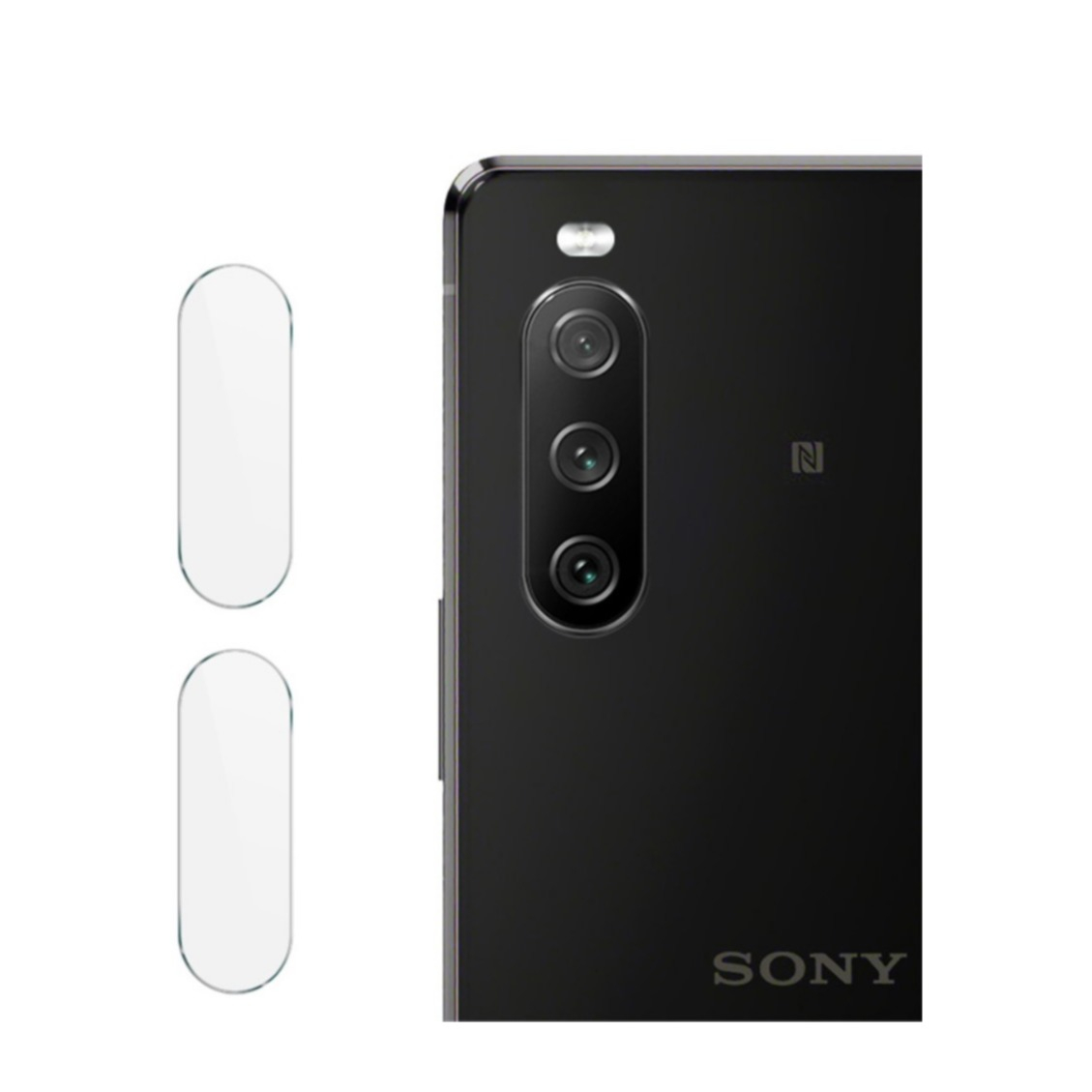 Image of (2er Set) IMAK - Sony Xperia 10 III Kamera Panzerglas 0.3 mm bei Apfelkiste.ch