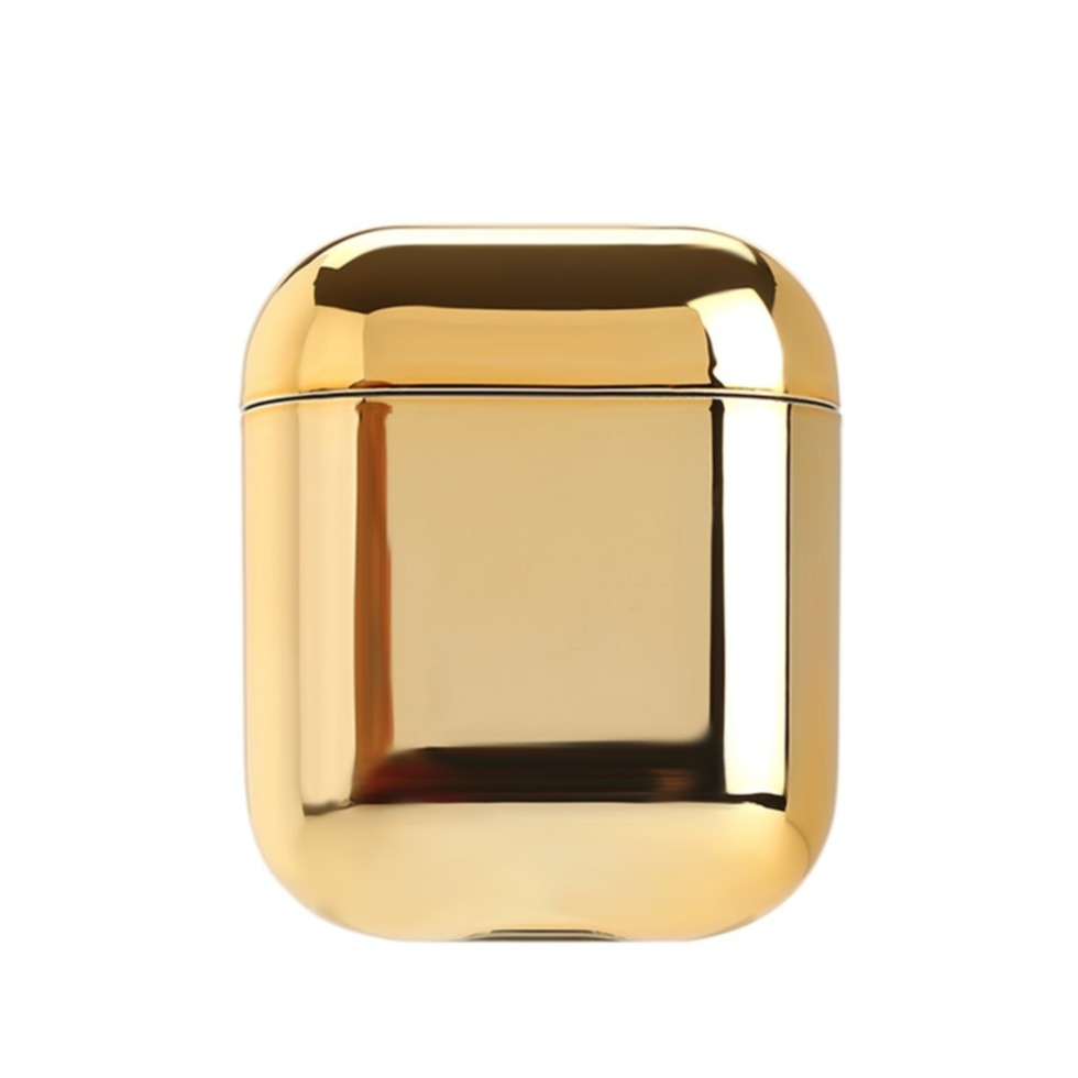 Image of AirPods (1. & 2. Generation) Galvanisierte Gummi Schutzhülle Abdeckung - Gold bei Apfelkiste.ch