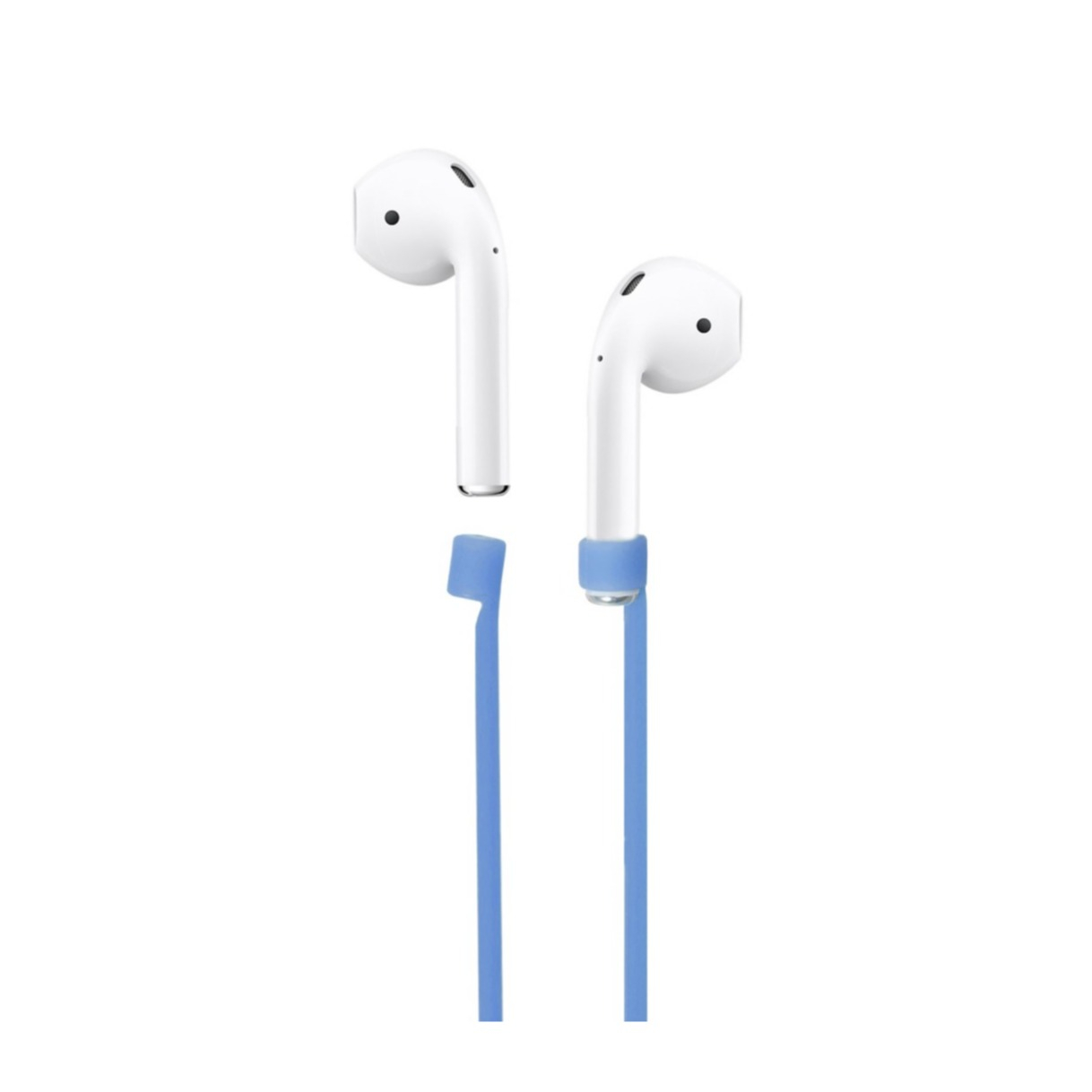 Image of AirPods (1./2./.3. Gen.) Anti-Lost Halteband Silikon Strap - Hellblau bei Apfelkiste.ch