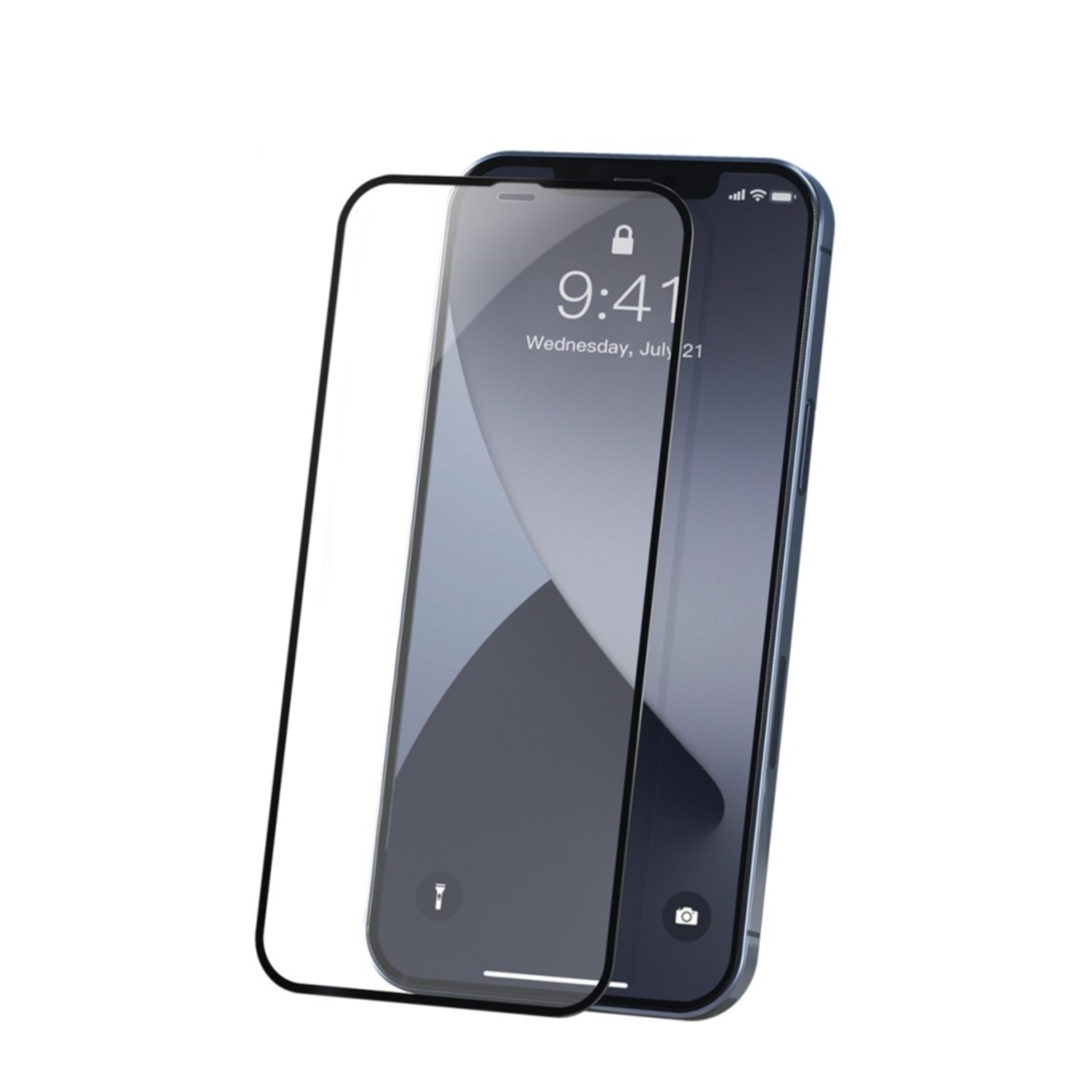 Image of (2er Set) Baseus - iPhone 12 Pro Max Vollbild Curved Panzer Display Montagerahmen 0.23 mm - Schwarz bei Apfelkiste.ch