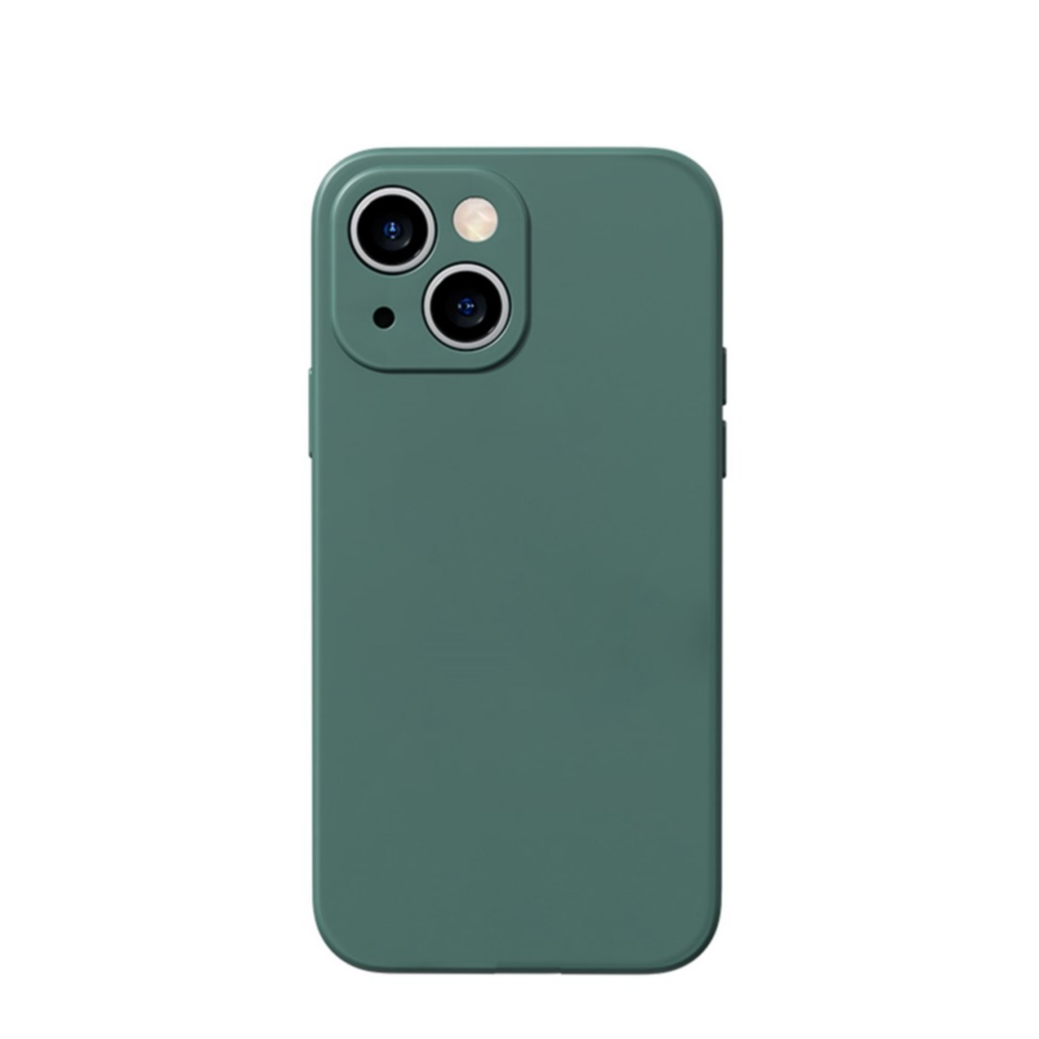 Image of Benks - iPhone 13 MagSafe Soft Touch Silikon Case Hülle + Kameraschutz - Dunkelgrün bei Apfelkiste.ch