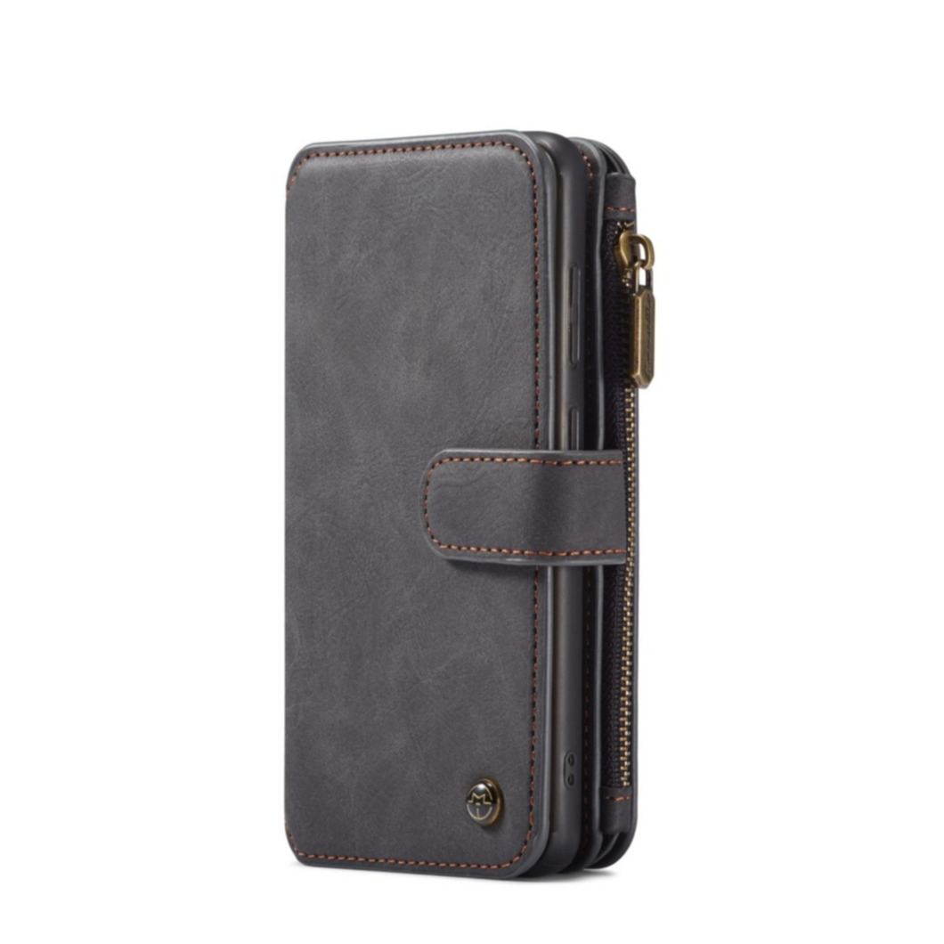 Image of Caseme - Samsung Galaxy A52s 5G / A52 (5G) 2in1 Leder Tasche + Magnet Hardcase Karten Etui - Schwarz bei Apfelkiste.ch