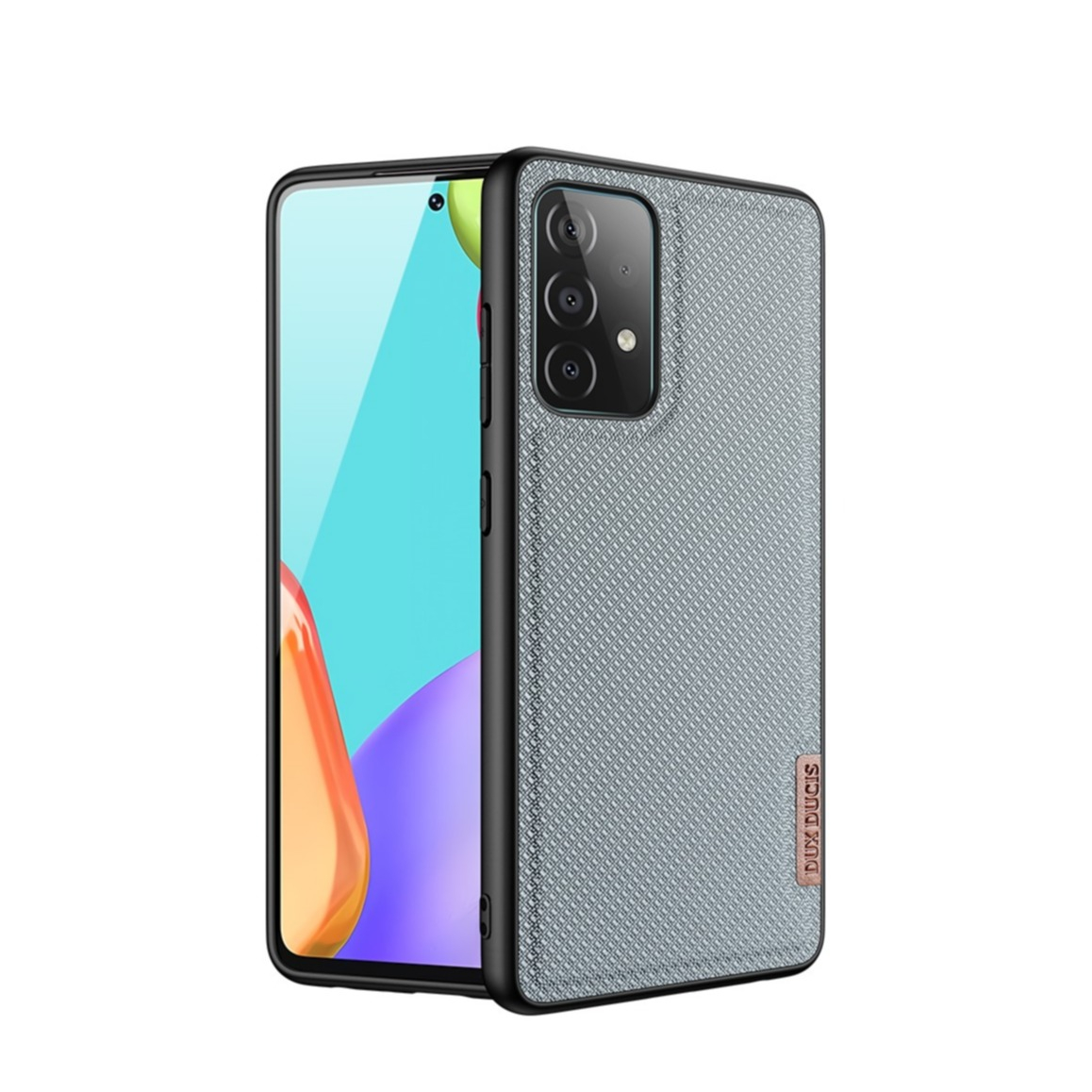 Image of Dux Ducis - Samsung Galaxy A52s 5G / A52 (5G) Hybrid Hülle TPU Bumper + Nylon Rückseite - Grau / Schwarz bei Apfelkiste.ch
