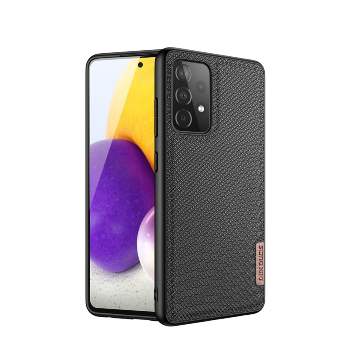 Image of Dux Ducis - Samsung Galaxy A72 / A72 5G Hybrid Hülle TPU Bumper + Nylon Rückseite - Schwarz bei Apfelkiste.ch