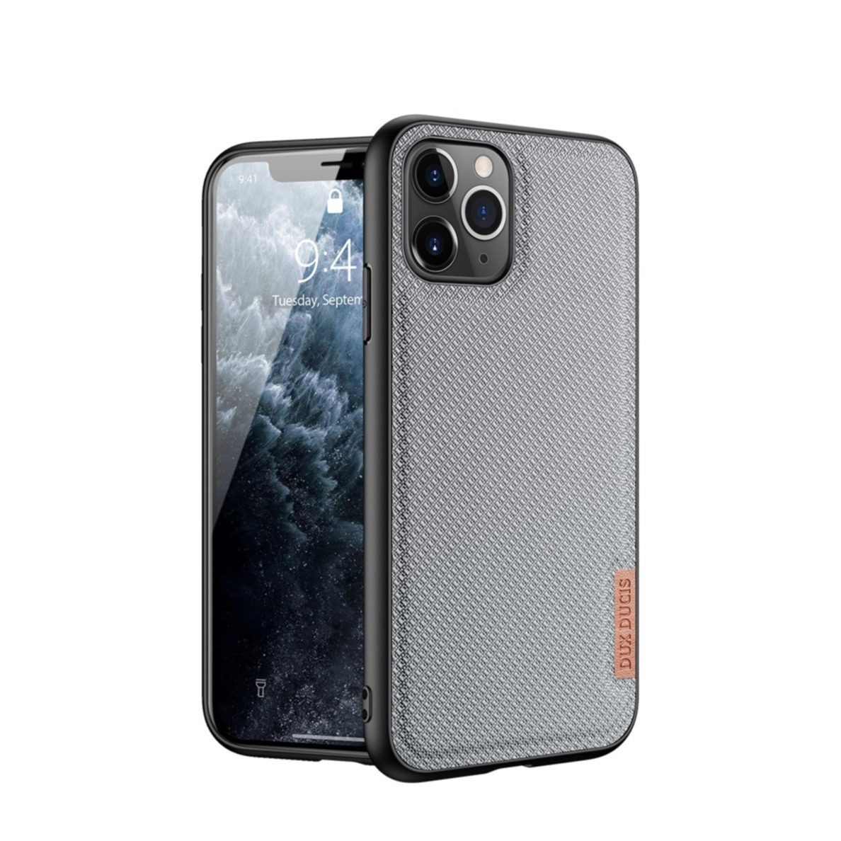 Image of Dux Ducis - iPhone 11 Pro Hybrid Hülle TPU Bumper + Nylon Rückseite - Grau / Schwarz bei Apfelkiste.ch
