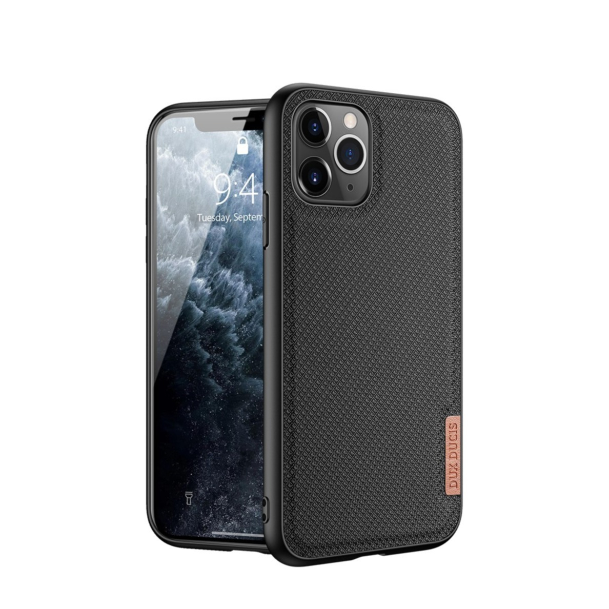 Image of Dux Ducis - iPhone 11 Pro Max Hybrid Hülle TPU Bumper + Nylon Rückseite - Schwarz bei Apfelkiste.ch
