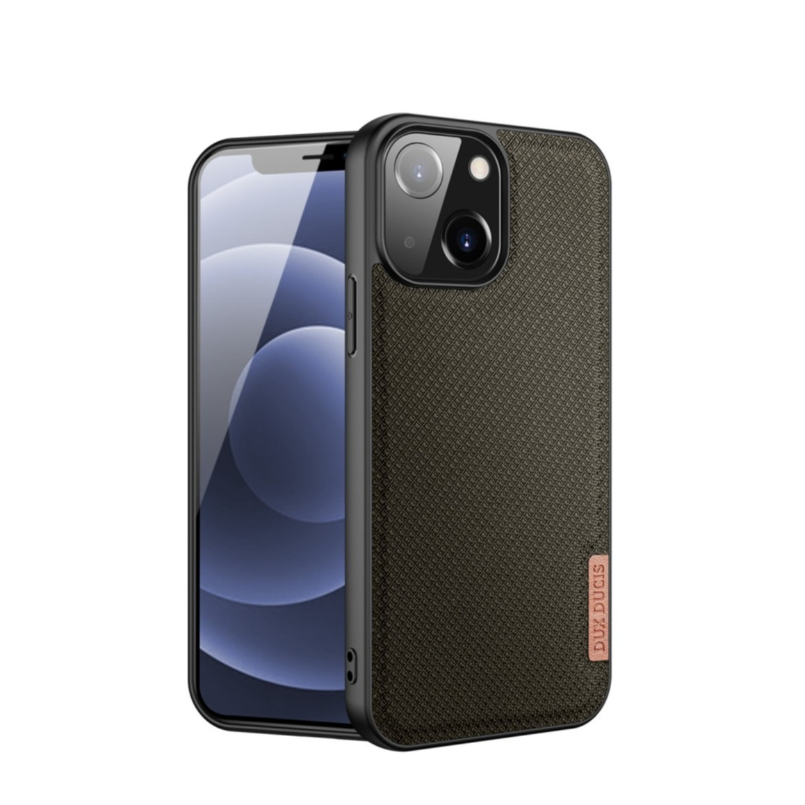 Image of Dux Ducis - iPhone 13 Hybrid Hülle TPU Bumper + Nylon Rückseite - Grün / Schwarz bei Apfelkiste.ch